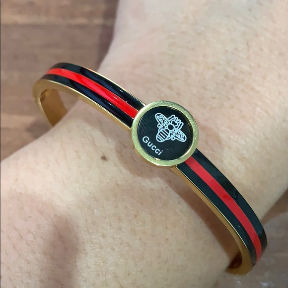 24k gold plated with stainless steel bangle - Picture 4 of 8